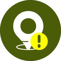 GPS Notification Style Colorful Symbol vector