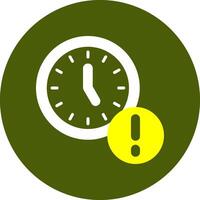 Clock Notification Style Colorful Symbol vector