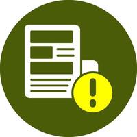 News Notification Style Colorful Symbol vector
