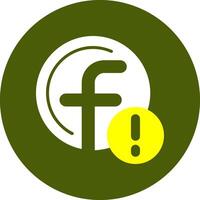 Facebook Notification Style Colorful Symbol vector