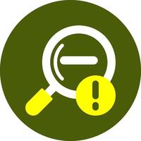 Zoom out Notification Style Colorful Symbol vector