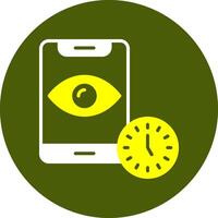 Screen timeout Notification Style Colorful Symbol vector