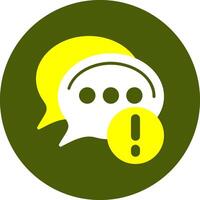 Speech bubble Notification Style Colorful Symbol vector