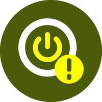 Power Notification Style Colorful Symbol vector