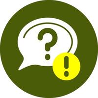 Question mark Notification Style Colorful Symbol vector