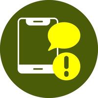SMS Notification Style Colorful Symbol vector