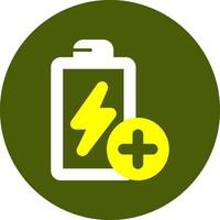 Battery saver Notification Style Colorful Symbol vector