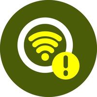 WiFi Notification Style Colorful Symbol vector