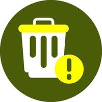 Trash Notification Style Colorful Symbol vector