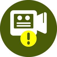 Recorder Notification Style Colorful Design vector