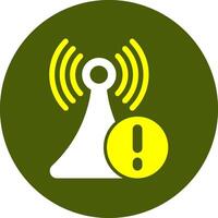 Connection lost Notification Style Colorful Symbol vector