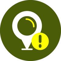 Pin Notification Style Colorful Symbol vector