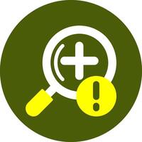 Zoom in Notification Style Colorful Symbol vector