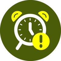 Alarm clock Notification Style Colorful Symbol vector