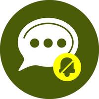 Silent mode Notification Style Colorful Symbol vector
