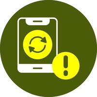 Sync Notification Style Colorful Symbol vector