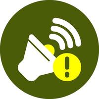 Sound Notification Style Colorful Symbol vector