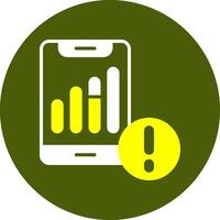Signal strength Notification Style Colorful Symbol vector