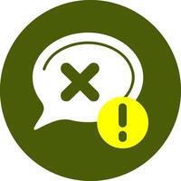 Cross Notification Style Colorful Icon vector