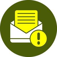 Mail Notification Style Colorful Symbol vector