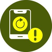 Rotate Notification Style Colorful Symbol vector