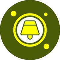 New Notification Button Solid Style Color Icon vector