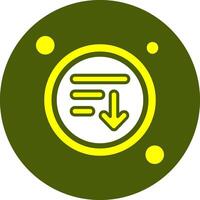 Order Button Solid Style Color Icon vector
