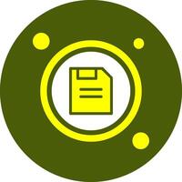 Save Button Solid Style Color Icon vector