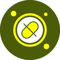 Link Button Solid Style Color Icon vector