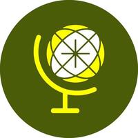 Globe Solid Style Colorful Icon vector