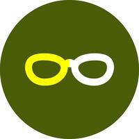 Reading glasses Solid Style Colorful Icon vector