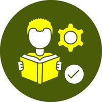 Study Skills Solid Style Colorful Icon vector