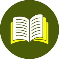 Textbook Solid Style Colorful Icon vector
