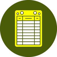 Reading log Solid Style Colorful Icon vector