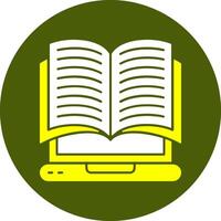 Digital Literacy Solid Style Colorful Icon vector