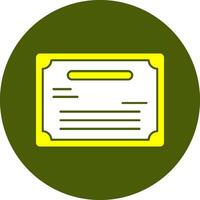 Skill Certification Solid Style Colorful Icon vector