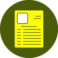 Job Application Form Solid Style Colorful Icon vector