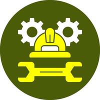 Labor Day Festivities Solid Style Colorful Icon vector
