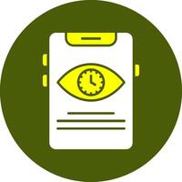 Screen timeout Solid Style Colorful Icon vector