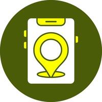 Location Solid Style Colorful Icon vector