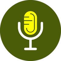 Microphone Solid Style Colorful Icon vector