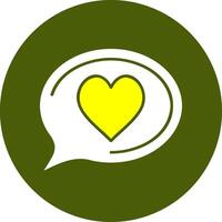 Heart Solid Style Colorful Icon vector