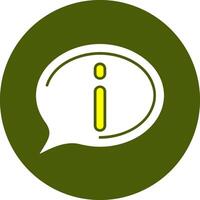 Information Solid Style Colorful Icon vector