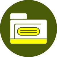 Folder Solid Style Colorful Icon vector