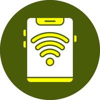 WiFi Solid Style Colorful Icon vector