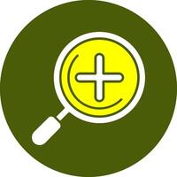 Zoom in Solid Style Colorful Icon vector