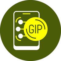 Gibraltar Pound Solid Style Colorful Icon vector