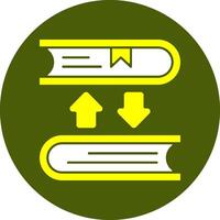 Book exchange Solid Style Colorful Icon vector