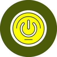 Power Solid Style Colorful Icon vector