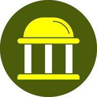 Public Sector Icon Solid Style Colorful Icon vector